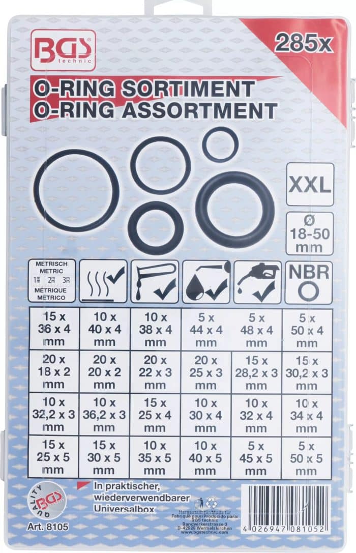 Asortiman-O-prstena-XXL-O-18-50-mm-285-dijelni-9 Asortiman O-prstena | XXL | Ø 18 - 50 mm | 285-dijelni - Slika 3