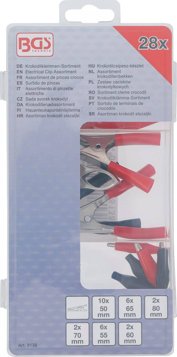 Asortiman krokodil stezaljki | 28-dijelni - Slika 3