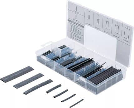 Asortiman termoskupljajućih crijeva | crni | 127-dijelni