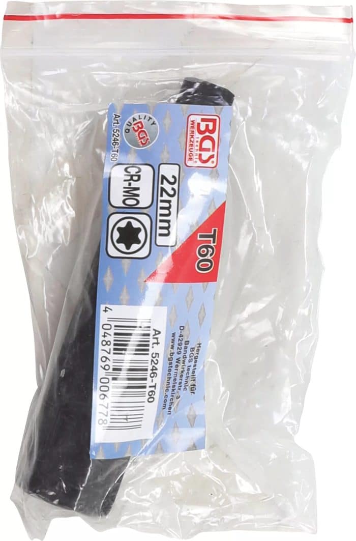 Bit | dužina 100 mm | vanjski šesterokutni pogon 22 mm | T-profil (za Torx) T60 - Slika 2