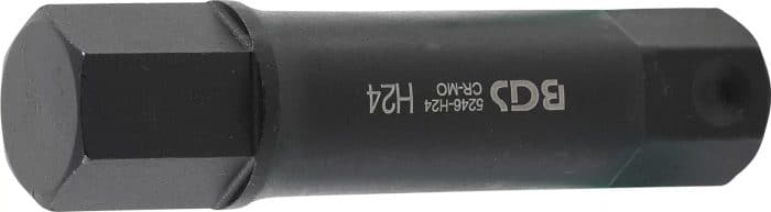 Bit | dužina 100 mm | vanjski šesterokutni pogon 22 mm | unutarnji šesterokut 24 mm Bit | dužina 100 mm | vanjski šesterokutni pogon 22 mm | unutarnji šesterokut 24 mm