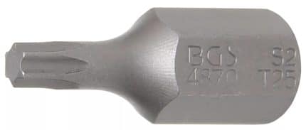 Bit | dužina 30 mm | vanjski šesterokutni pogon 10 mm (3/8") | T-profil (za Torx) T25