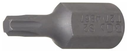 Bit | dužina 30 mm | vanjski šesterokutni pogon 10 mm (3/8") | T-profil (za Torx) T27