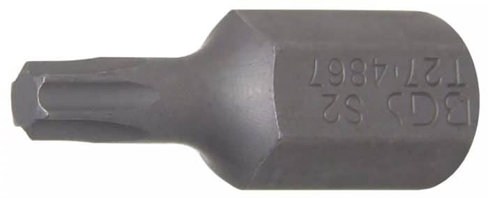 Bit | dužina 30 mm | vanjski šesterokutni pogon 10 mm (3/8") | T-profil (za Torx) T27 Bit | dužina 30 mm | vanjski šesterokutni pogon 10 mm (3/8") | T-profil (za Torx) T27
