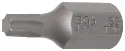 Bit | dužina 30 mm | vanjski šesterokutni pogon 10 mm (3/8") | T-profil (za Torx) T30