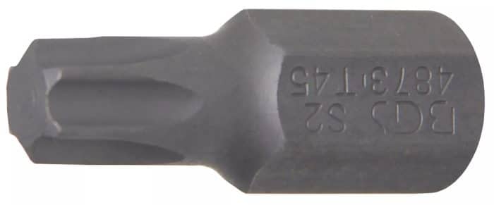 Bit | dužina 30 mm | vanjski šesterokutni pogon 10 mm (3/8") | T-profil (za Torx) T45 Bit | dužina 30 mm | vanjski šesterokutni pogon 10 mm (3/8") | T-profil (za Torx) T45
