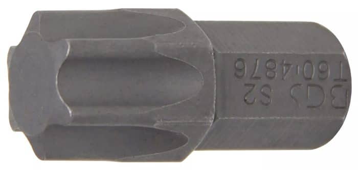 Bit | dužina 30 mm | vanjski šesterokutni pogon 10 mm (3/8") | T-profil (za Torx) T60 Bit | dužina 30 mm | vanjski šesterokutni pogon 10 mm (3/8") | T-profil (za Torx) T60