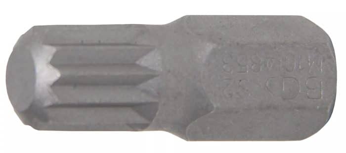 Bit | dužina 30 mm | vanjski šesterokutni pogon 10 mm (3/8") | unutarnje ozubljenje (za XZN) M10 Bit | dužina 30 mm | vanjski šesterokutni pogon 10 mm (3/8") | unutarnje ozubljenje (za XZN) M10
