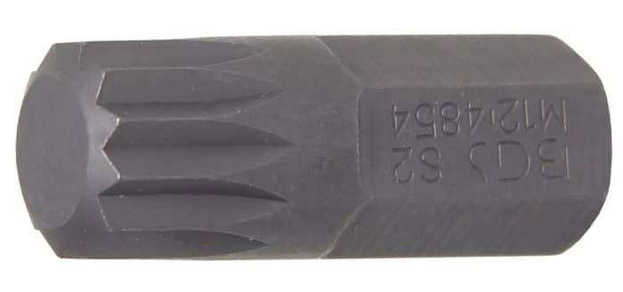 Bit | dužina 30 mm | vanjski šesterokutni pogon 10 mm (3/8") | unutarnje ozubljenje (za XZN) M12 Bit | dužina 30 mm | vanjski šesterokutni pogon 10 mm (3/8") | unutarnje ozubljenje (za XZN) M12