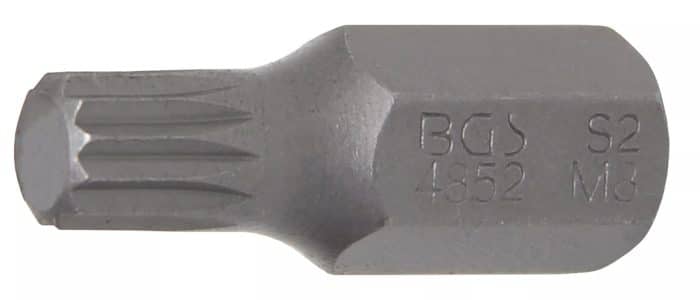 Bit | dužina 30 mm | vanjski šesterokutni pogon 10 mm (3/8") | unutarnje ozubljenje (za XZN) M8 Bit | dužina 30 mm | vanjski šesterokutni pogon 10 mm (3/8") | unutarnje ozubljenje (za XZN) M8