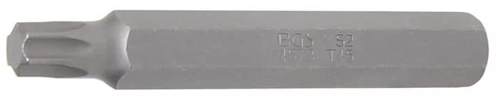 Bit | dužina 75 mm | vanjski šesterokutni pogon 10 mm (3/8") | T-profil (za Torx) T45