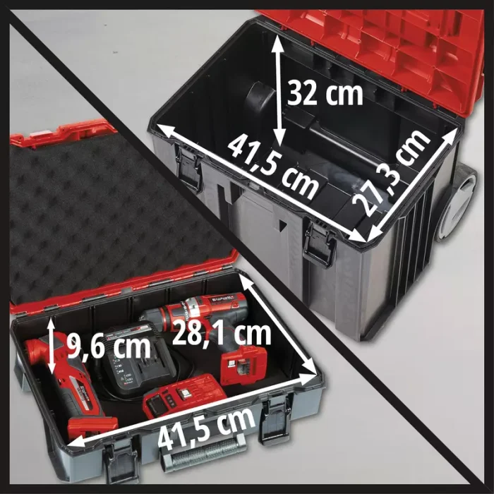 Einhell-kovceg-s-kotacima-za-PXC-alate-E-Case-Tower-4 EINHELL Kovčeg s kotačima za PXC alate E-Case Tower - Slika 5