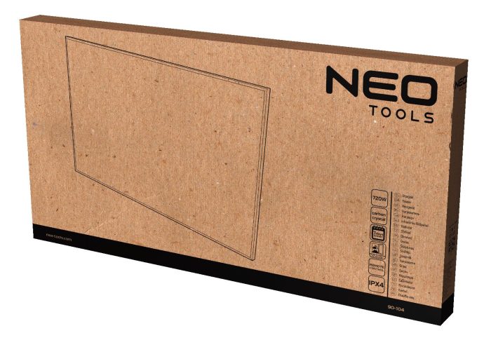 Infracrvena grijalica panel 720W NEO 90-104 - Slika 2