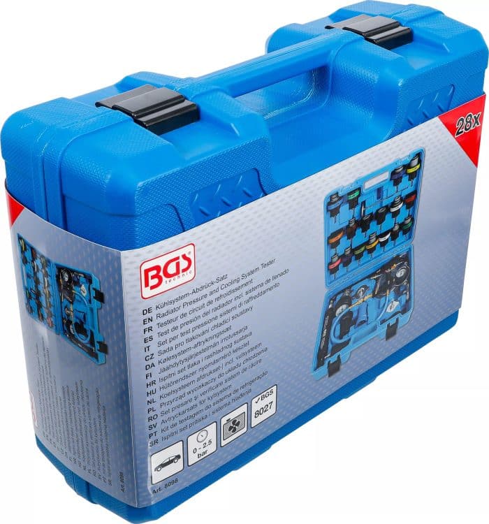 Ispitni set tlaka i rashladnog sustava | uklj. sustav za punjenje | 28-dijelni - Slika 6