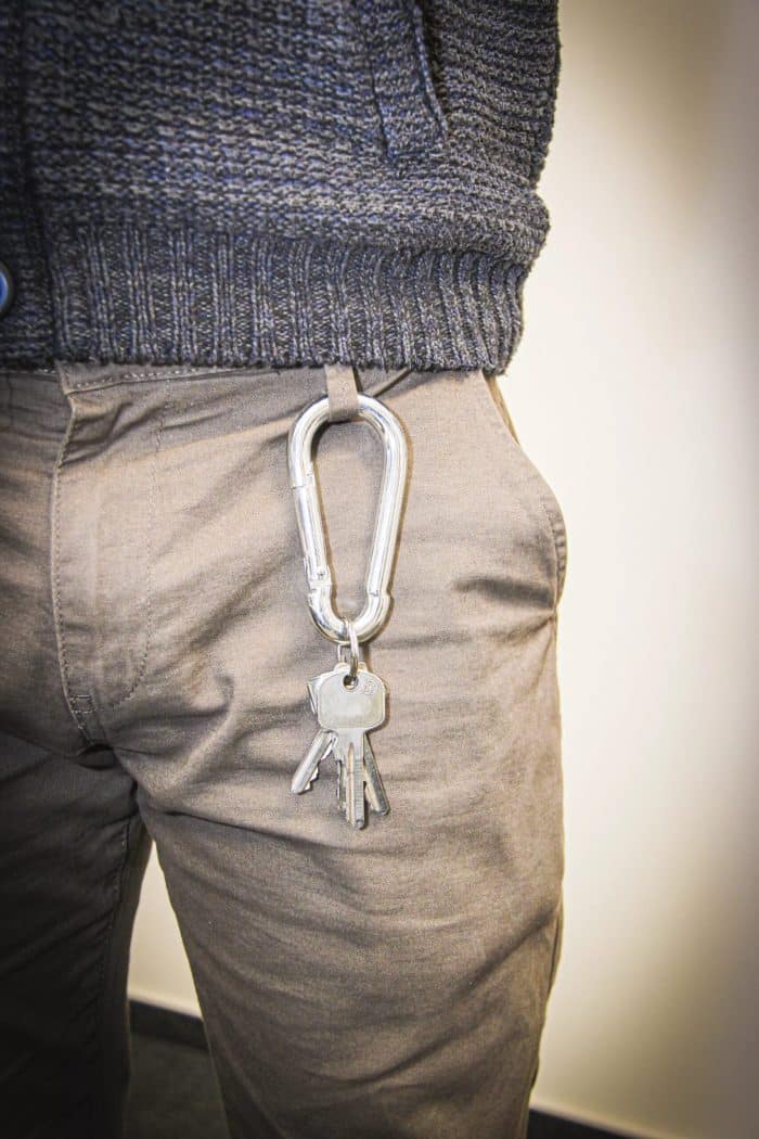 Karabinska kuka za svežanj ključeva | 100 x 10 mm - Slika 3