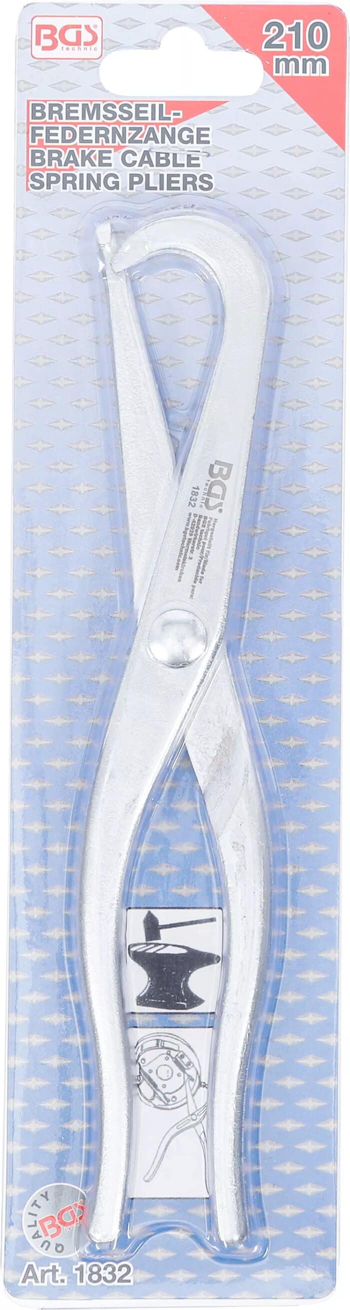 Kliješta za kočionu oprugu | 210 mm - Slika 4