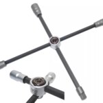 Križasti ključ za kamione | preklopivi | četverokutni | 24 x 27 x 32 x 20 mm (3/4")