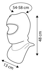 Maskirna kapa Balaclava, crna NEO 81-639 - Slika 9
