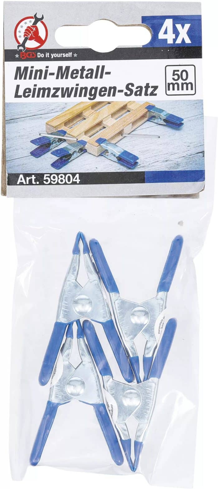 Mini set steznika za lijepljenje | 50 mm | 4-dijelni - Slika 2