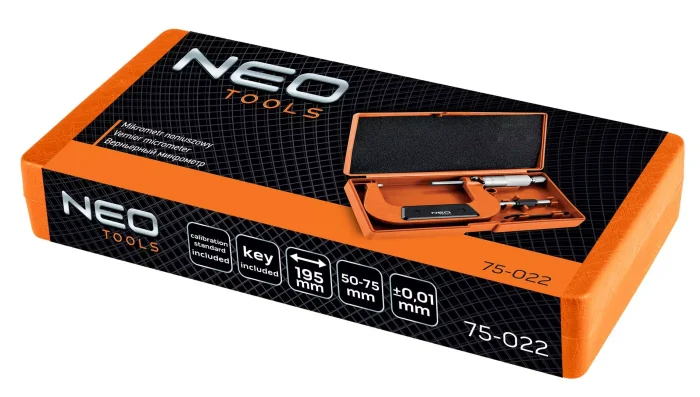 Nonijus mikrometar 50-75mm NEO 75-022 - Slika 2