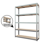 POLICA METAL/DRVO 180X120X40cm/5 POLICA/800Kg