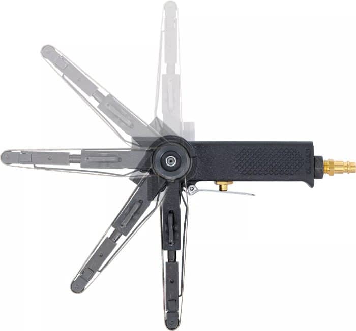 Pneumatska tračna brusilica za 10 mm brusne trake - Slika 2