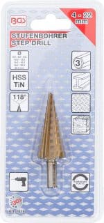 Postupno svrdlo | titan-nitriran | Ø 4 - 22 mm - Slika 3