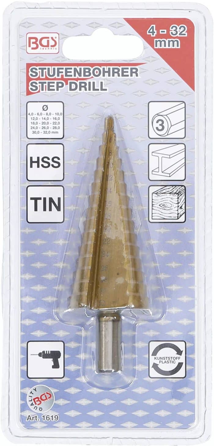 Postupno svrdlo | titan-nitriran | Ø 4 - 32 mm - Slika 3