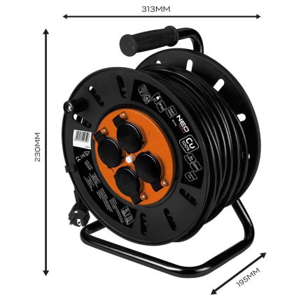 Produžni kabel na kolutu 20m