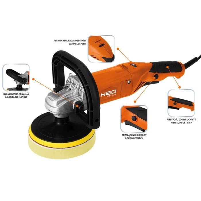 Rotacijska polirka 900 W NEO 04-701 - Slika 9