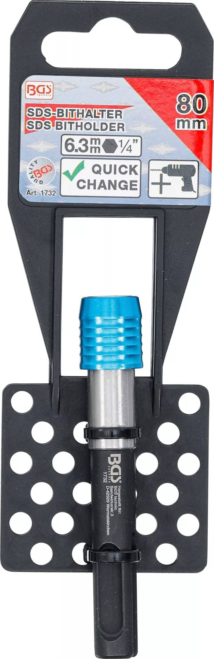 SDS-drzac-bitova-unutarnji-sesterokut-63-mm-14-80-mm-9 SDS držač bitova | unutarnji šesterokut 6,3 mm (1/4") | 80 mm - Slika 4