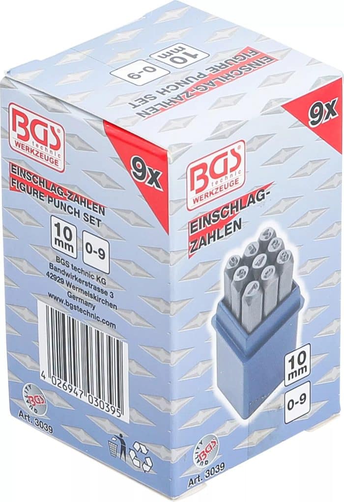 Šablona za utiskivanje brojeva | 10 mm - Slika 5