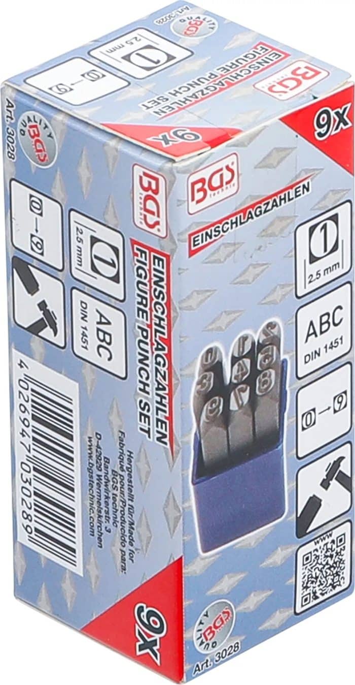 Šablona za utiskivanje brojeva | 2,5 mm - Slika 5