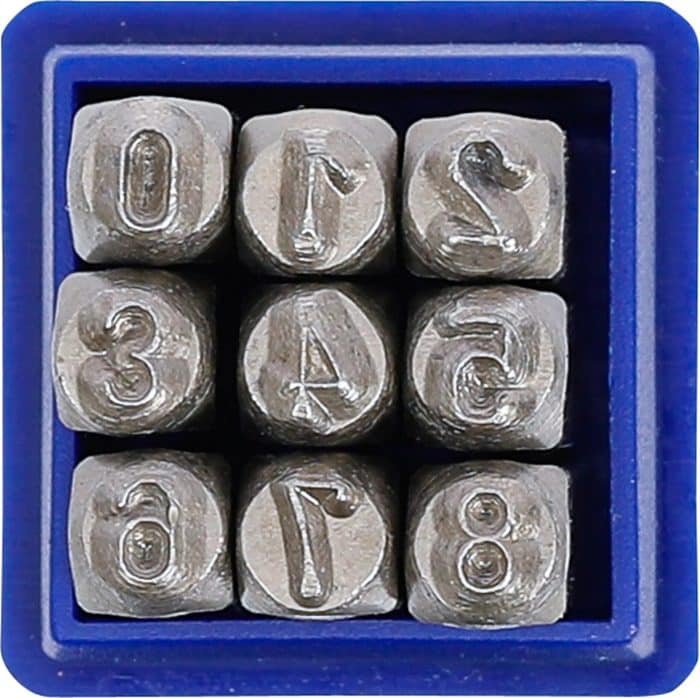 Šablona za utiskivanje brojeva | 4 mm - Slika 2