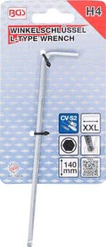 Šesterokutni ključ | ekstra dugi | unutarnji šesterokut/unutarnji šesterokut s kuglastom glavom 4 mm - Slika 3