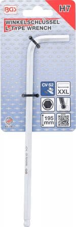 Šesterokutni ključ | ekstra dugi | unutarnji šesterokut/unutarnji šesterokut s kuglastom glavom 7 mm - Slika 3