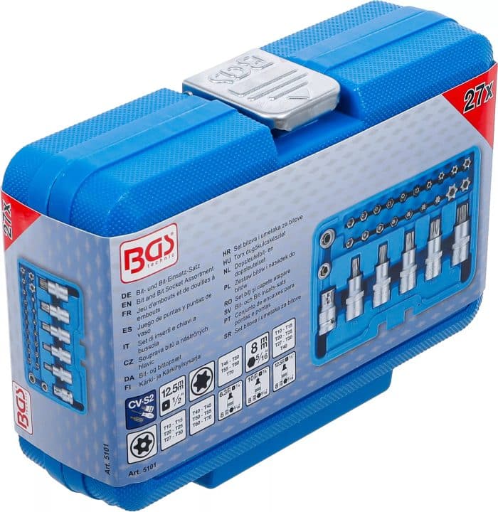 Set bitova i umetaka za bitove | 12,5 mm (1/2") | T-profil (za Torx) | 27-dijelni - Slika 6