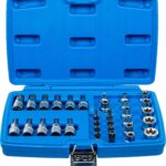 Set bitova i utičnih ključeva | 10 mm (3/8") | T-profil (za Torx) | 34-dijelni