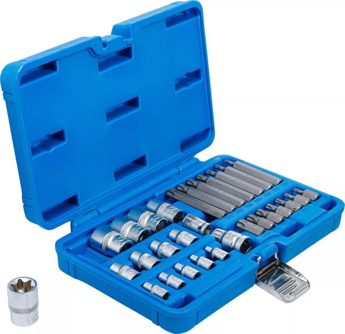 Set bitova i utičnih ključeva | E-profil / T-profil (za Torx) | 30-dijelni - Slika 2