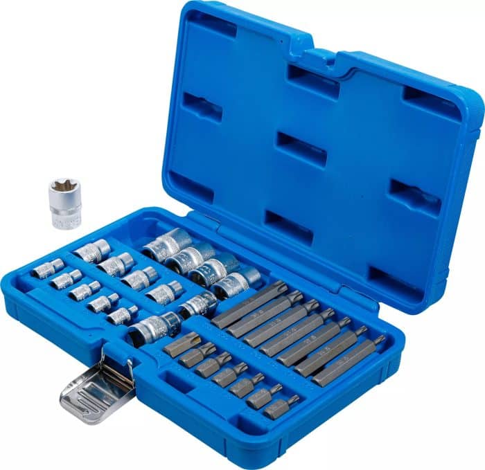 Set bitova i utičnih ključeva | E-profil / T-profil (za Torx) | 30-dijelni - Slika 3