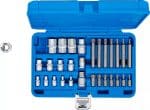 Set bitova i utičnih ključeva | E-profil / T-profil (za Torx) | 30-dijelni - Slika 4