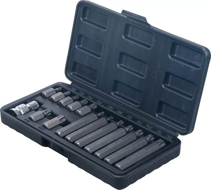 Set bitova | vanjski šesterokutni pogon 10 mm (3/8") | T-profil (za Torx) | 15-dijelni - Slika 3