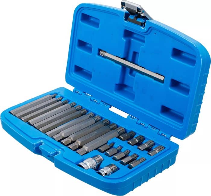 Set bitova | vanjski šesterokutni pogon 10 mm (3/8") | klinasti profil (za RIBE) | 22-dijelni - Slika 3