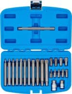 Set bitova | vanjski šesterokutni pogon 10 mm (3/8") | klinasti profil (za RIBE) | 22-dijelni - Slika 4