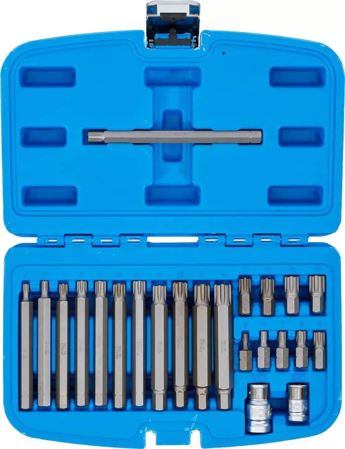 Set bitova | vanjski šesterokutni pogon 10 mm (3/8") | klinasti profil (za RIBE) | 22-dijelni - Slika 4