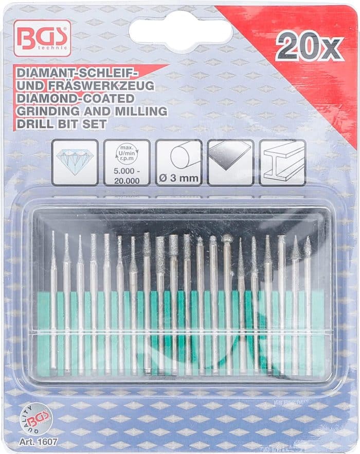 Set dijamantnih bušaćih kruna | 20-dijelni - Slika 4