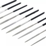 Set dijamantnih turpija | ravne | 140 x 3 mm | 10-dijelni