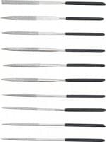 Set dijamantnih turpija | ravne | 140 x 3 mm | 10-dijelni - Slika 3