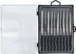 Set dijamantnih turpija | ravne | 140 x 3 mm | 10-dijelni - Slika 4