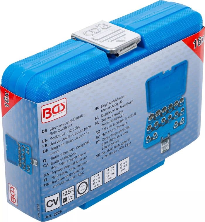Set dvanaesterokutnih umetaka za utični ključ | 12,5 mm (1/2") | 8 - 24 mm | 16-dijelni - Slika 6